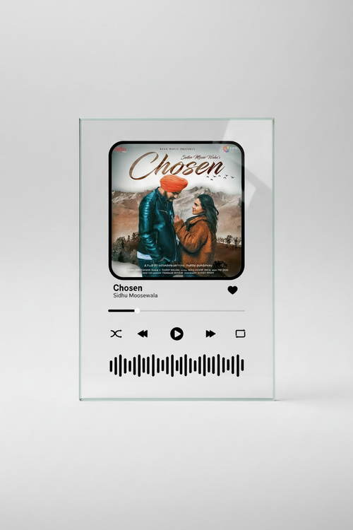 Spotify-sang på glass